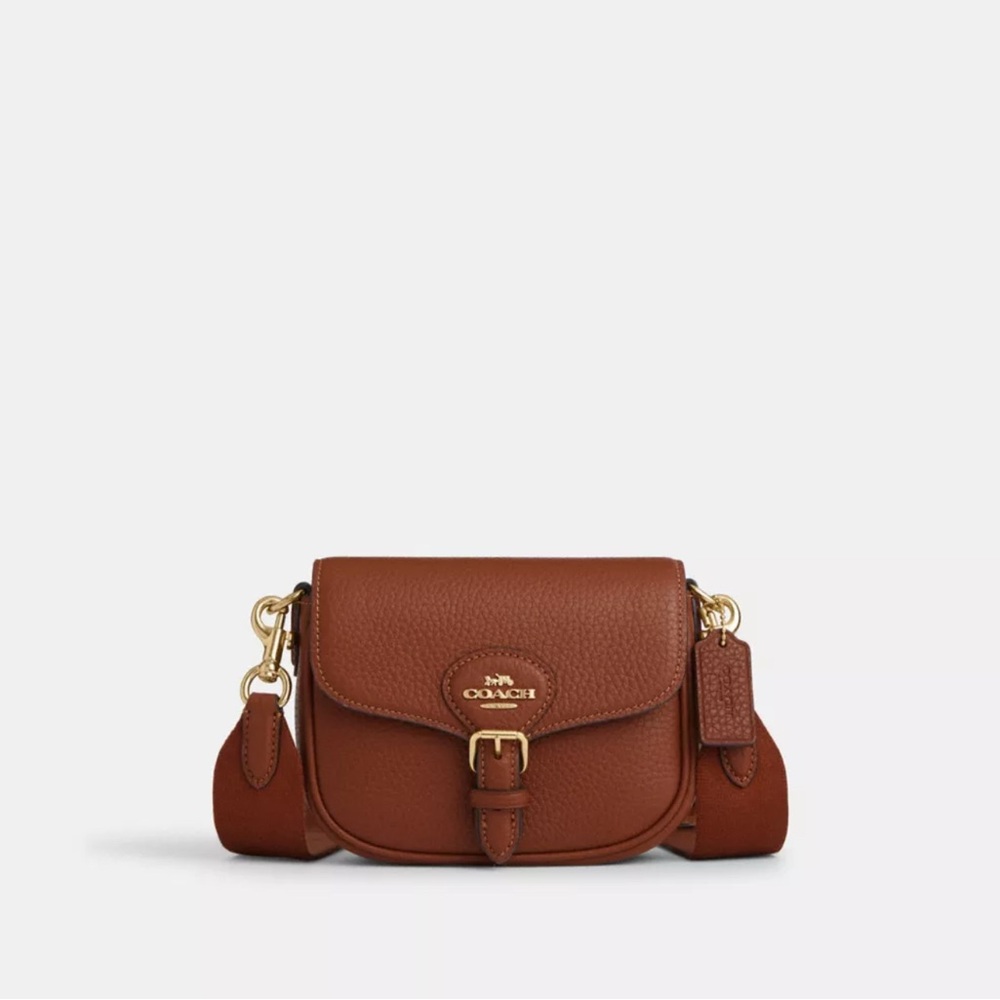 Amelia Small Saddle Bag in brown